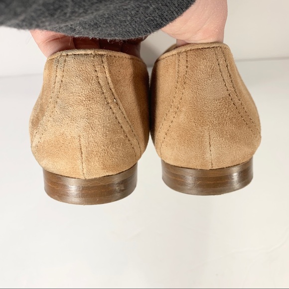 J.Crew Suede Penny Loafer Slip On 6 Tan Beigh Nude - Picture 4 of 8